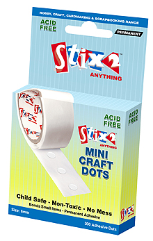 6mm Craft Glue Dots - Permanent x 300